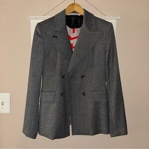 Jc de Castelbajac x Keith Haring Gray Double-Breasted Blazer